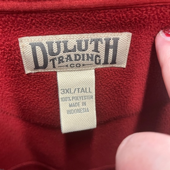 Deluth | Men’s Red Fleece Jacket | size 3XLT - Picture 3 of 3